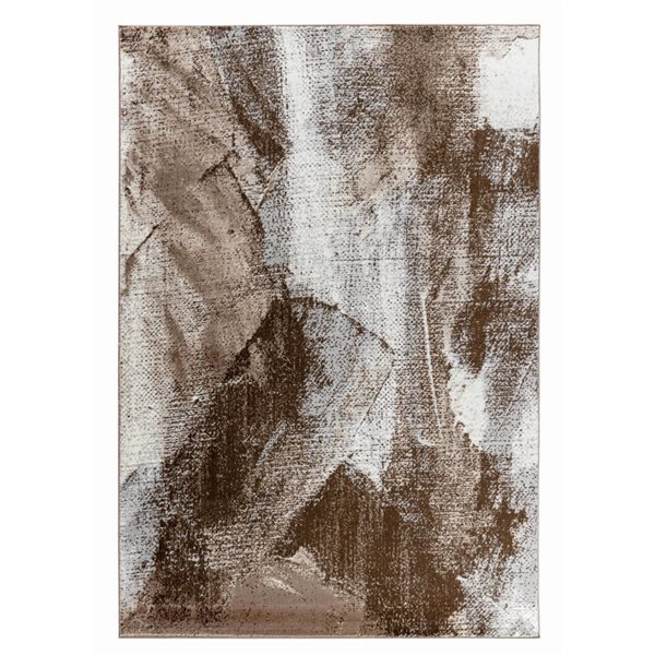 Rug Branch Sakarya 4 x 6-ft Brown/Beige Modern Abstract Pattern Indoor Area Rug