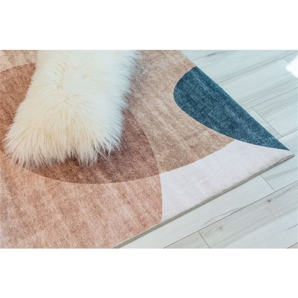 Rug Branch Eclipse 8 x 11-ft Cream/Multi Abstract Geometric Pattern Indoor Soft Area Rug