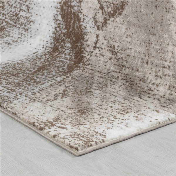 Rug Branch Sakarya 7 x 10-ft Brown/Beige Modern Abstract Pattern Indoor Area Rug