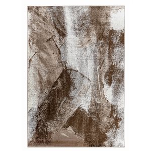 Rug Branch Sakarya 7 x 10-ft Brown/Beige Modern Abstract Pattern Indoor Area Rug