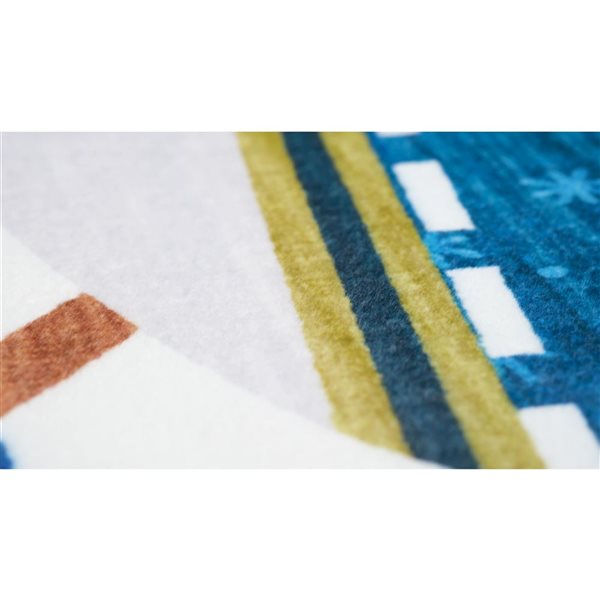 Tapis décoratif ludique pour enfants Soft Steps Playtime de Rug Branch 4 x 6 motifs d'avions crème