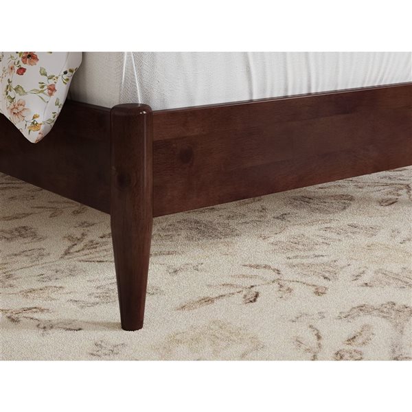 AFI Furnishings Pasadena Twin Solid Wood Low Profile Platform Bed - Walnut