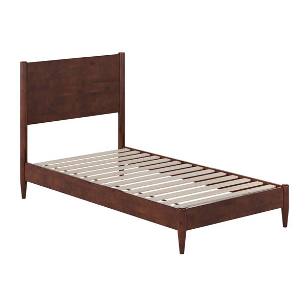 AFI Furnishings Pasadena Twin Solid Wood Low Profile Platform Bed - Walnut