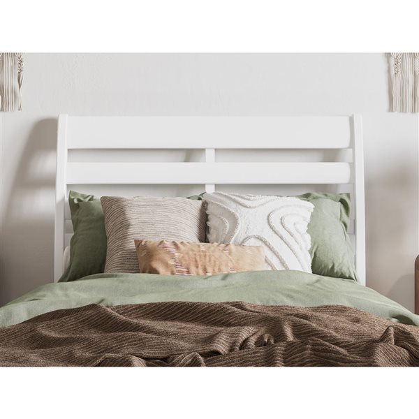 AFI Furnishings Savannah Twin XL Solid Wood Low Profile Platform Bed - White