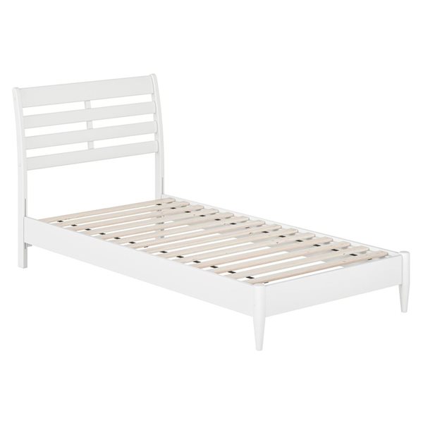 AFI Furnishings Savannah Twin XL Solid Wood Low Profile Platform Bed - White