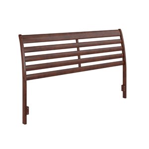 AFI Furnishings Savannah King Solid Wood Headboard with Attachable Charger - Walnut