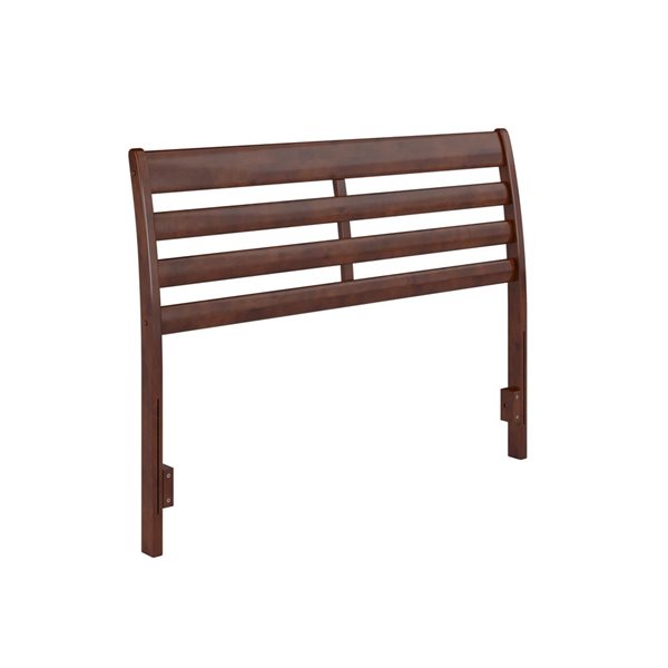 AFI Furnishings Savannah Full Solid Wood Headboard with Attachable Charger - Walnut