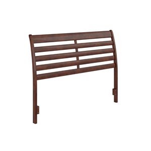 AFI Furnishings Savannah Queen Solid Wood Headboard with Attachable Charger - Walnut