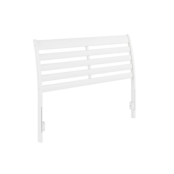 AFI Furnishings Savannah Queen Solid Wood Headboard with Attachable Charger - White