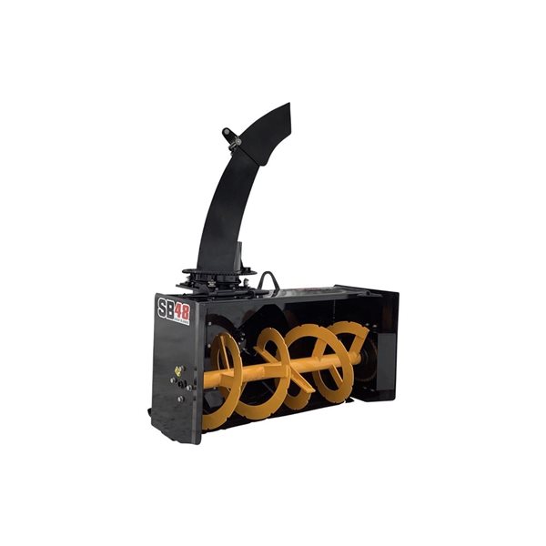 DK2 SnowBear SB-48 48-in Black Steel Two-Stage PTO Snow Blower