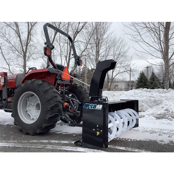 DK2 SnowBear SB-48 48-in Black Steel Two-Stage PTO Snow Blower