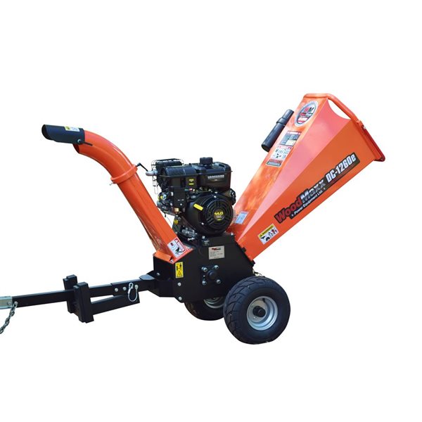 DK2 WoodMaxx DC-1260 4-in Orange Steel Self-Feeding Gas Powered Wood ...