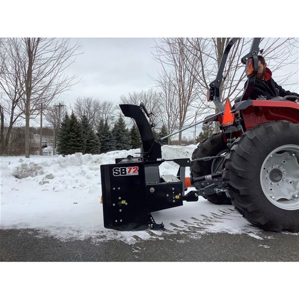 DK2 Snowbear SB-72 72-in Black Steel Two-Stage PTO Snow Blower