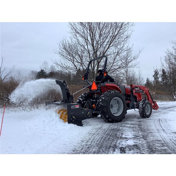 DK2 Snowbear SB-84 84-in Black Steel Two-Stage PTO Snow Blower