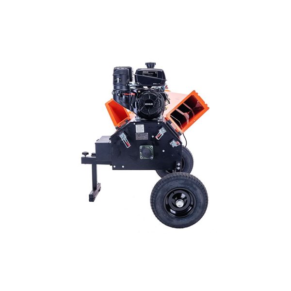 DK2 POWER 6-in 14 HP 429 CC Orange Steel Kinetic Cyclonic Drum Chipper Shredder with Electric Start