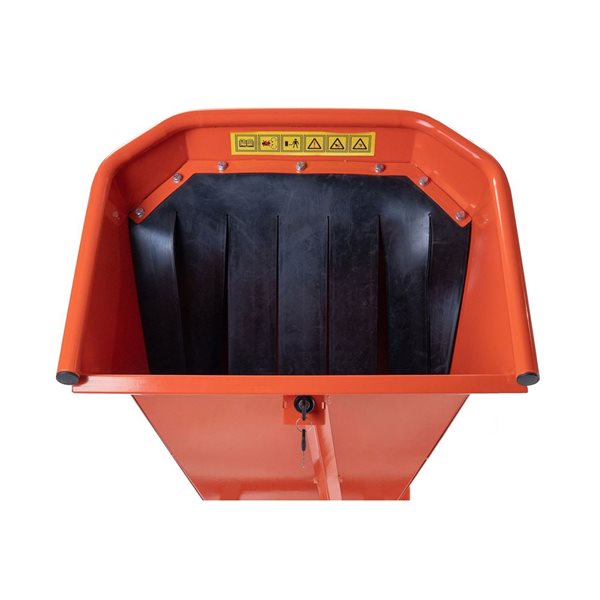 DK2 POWER 6-in 14 HP 429 CC Orange Steel Kinetic Cyclonic Drum Chipper Shredder with Electric Start