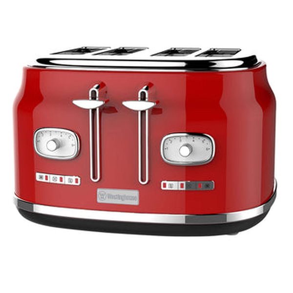 Westinghouse 4-Slice Toaster - Red