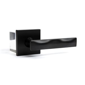 McBowery Essex Matte Black Combined Modern Interior Privacy/Passage Right Hand Door Handle