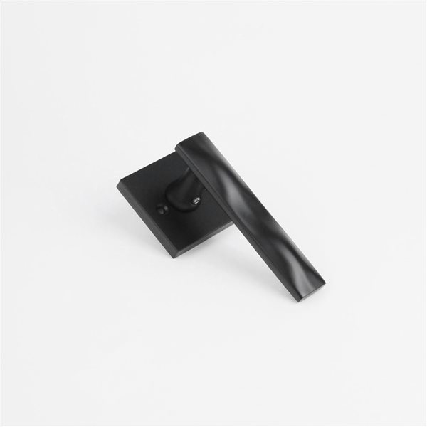 McBowery Essex Matte Black Combined Modern Interior Privacy/Passage Right Hand Door Handle