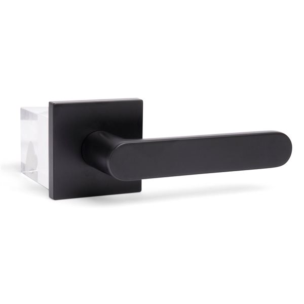 McBowery Chrystie 2-Pack Matte Black Modern Interior Dummy Door Handle