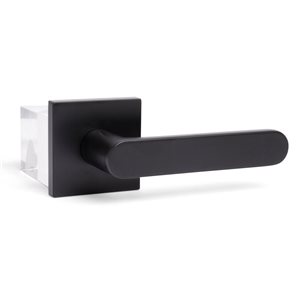 McBowery Chrystie 2-Pack Matte Black Modern Interior Dummy Door Handle