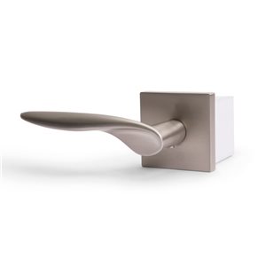 McBowery Lafayette Satin Nickel Combined Modern Interior Privacy/Passage Left Hand Door Handle