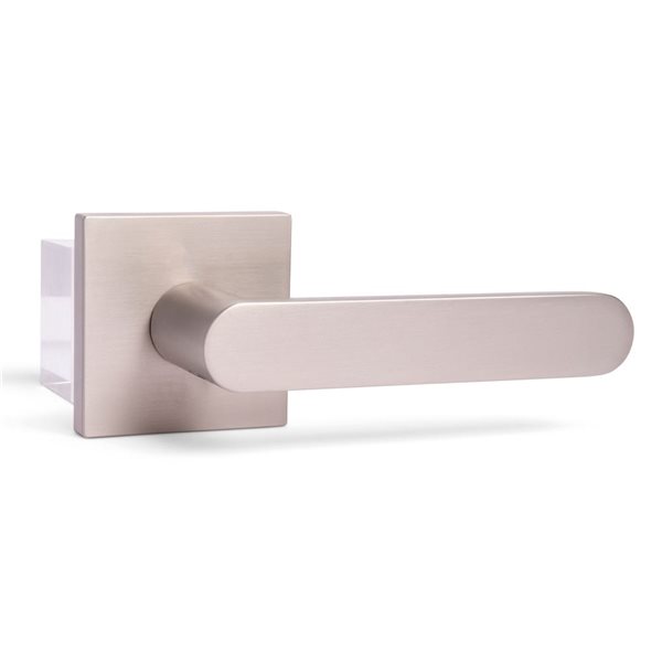 McBowery Chrystie Satin Nickel Combined Modern Interior Privacy/Passage Right Hand Door Handle