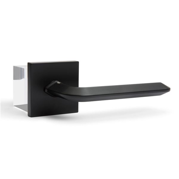 McBowery Crosby 2-Pack Matte Black Modern Interior Dummy Door Handle