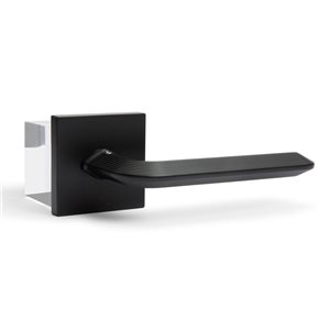 McBowery Crosby 2-Pack Matte Black Modern Interior Dummy Door Handle