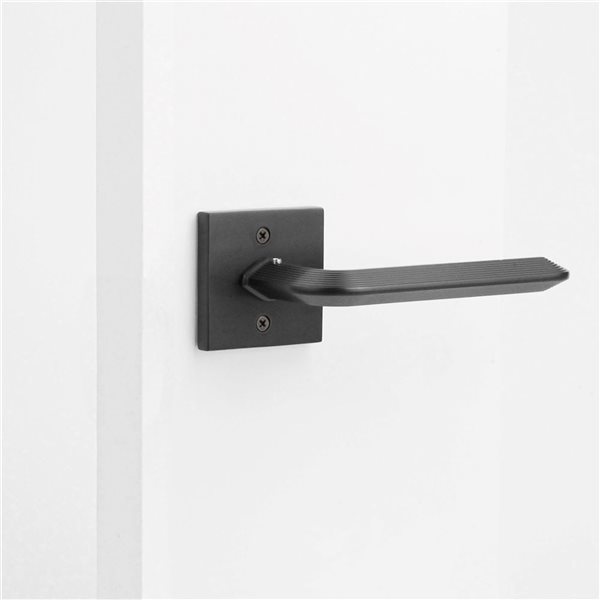 McBowery Crosby 2-Pack Matte Black Modern Interior Dummy Door Handle