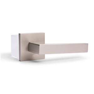 McBowery Allen 2-Pack Satin Nickel Modern Interior Dummy Door Handle