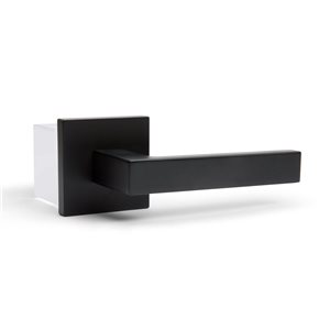 McBowery Allen Matte Black Combined Modern Interior Privacy/Passage Right Hand Door Handle