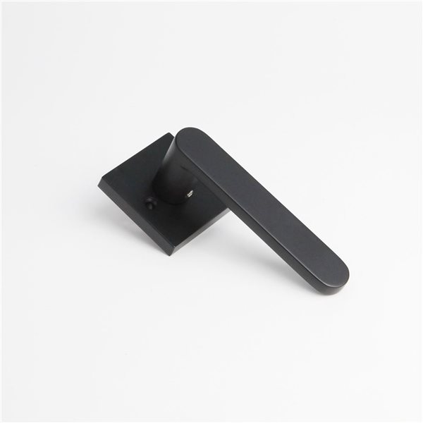 McBowery Chrystie Matte Black Combined Modern Interior Privacy/Passage Right Hand Door Handle