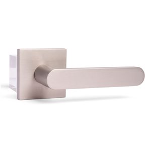 McBowery Chrystie 2-Pack Satin Nickel Modern Interior Dummy Door Handle