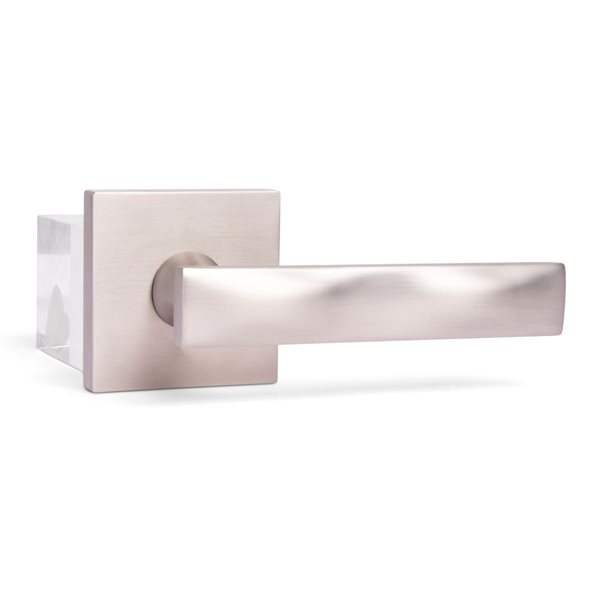 McBowery Essex 2-Pack Satin Nickel Modern Interior Dummy Door Handle