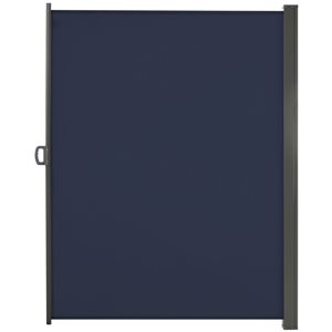 Outsunny 118 W x 79-in H Retractable Outdoor Privacy Screen - Blue