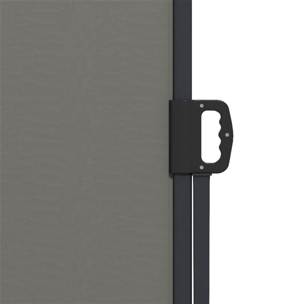 Outsunny 158 W x 63-in H Retractable Outdoor Privacy Screen - Dark Grey