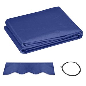 Outsunny 11 x 10-ft Navy Blue Retractable Replacement Outdoor Awning Fabric