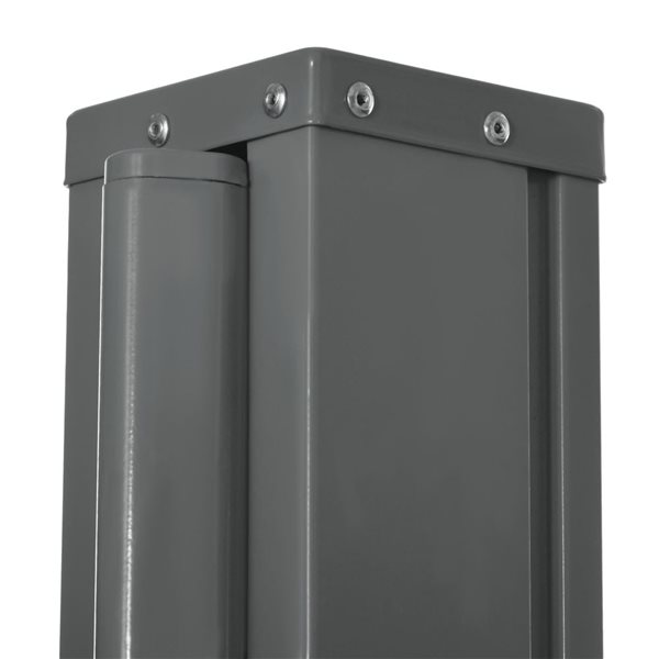 Outsunny 118 W x 79-in H Retractable Outdoor Privacy Screen - Light Grey