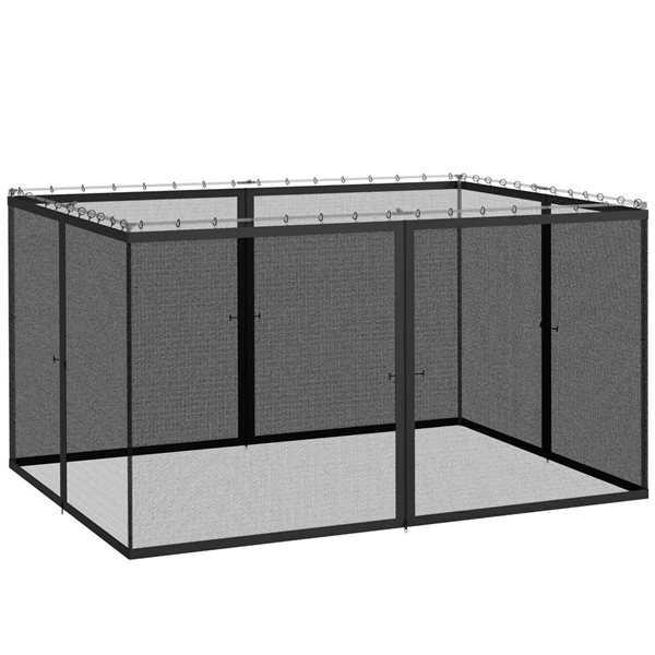 Outsunny 10 x 13-ft Gazebo Replacement Mosquito Netting - Dark