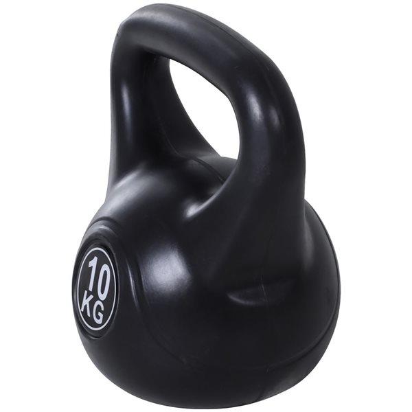 Soozier 22-lb Plastic Fitness Kettlebell with Sand - 9.8 L x 7.5 W x 11-in H