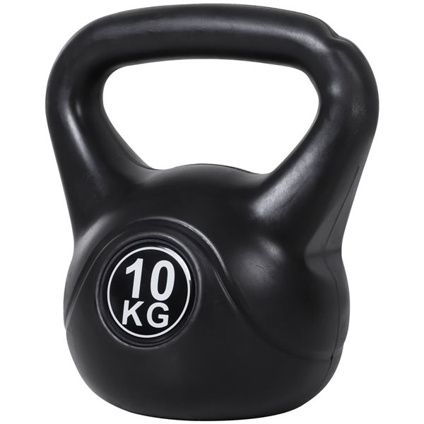 Soozier 22-lb Plastic Fitness Kettlebell with Sand - 9.8 L x 7.5 W x 11-in H