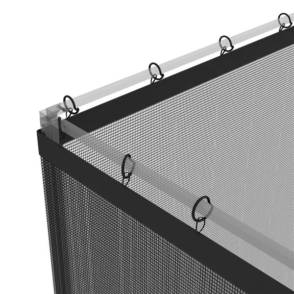 Outsunny 10 x 12-ft Gazebo Replacement Mosquito Netting - Dark Grey