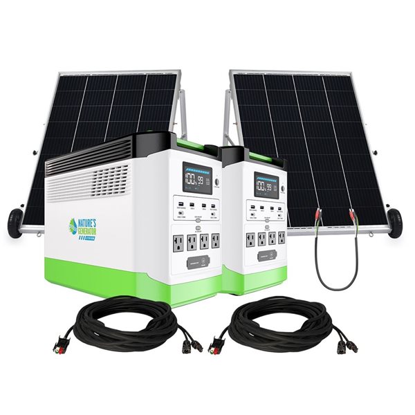 Nature's Generator Lithium 1800 Platinum Portable Solar Generator