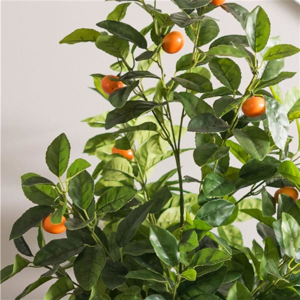 Vickerman 51-in Artificial Green and Orange Real Touch Orange Tree