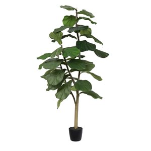 Vickerman 4-ft Artificial Potted Fiddle Tree