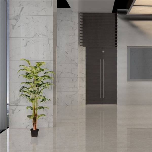 Vickerman 70-in Artificial Potted Fern Palm Real Touch Leaves