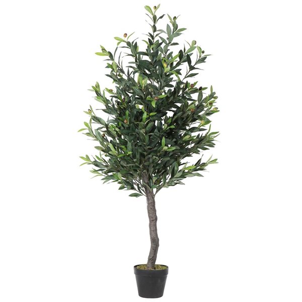 Vickerman 50-in Artificial Potted Olive Tree