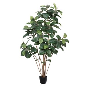 Vickerman 6-ft Potted Artificial Green Rubber Tree