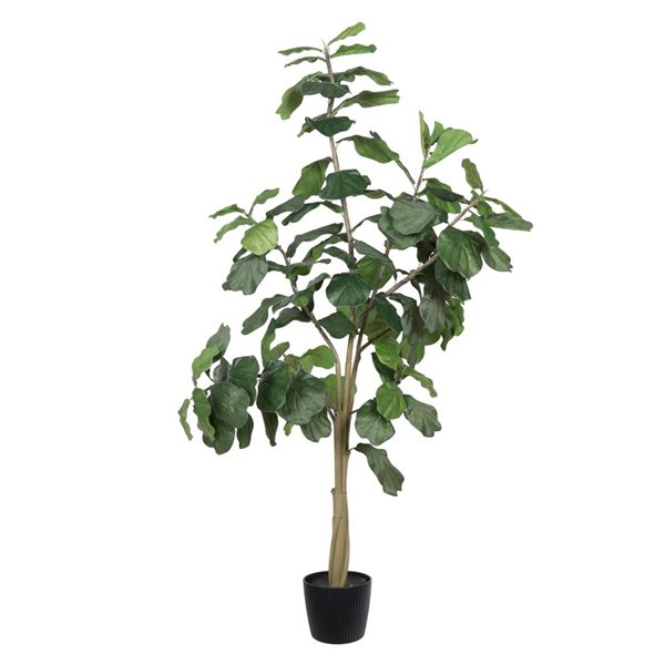 Vickerman 8-ft Artificial Potted Fiddle Tree